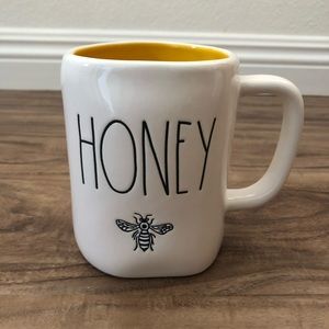 Rae Dunn Honey Bee Mug Yellow Inside Cup